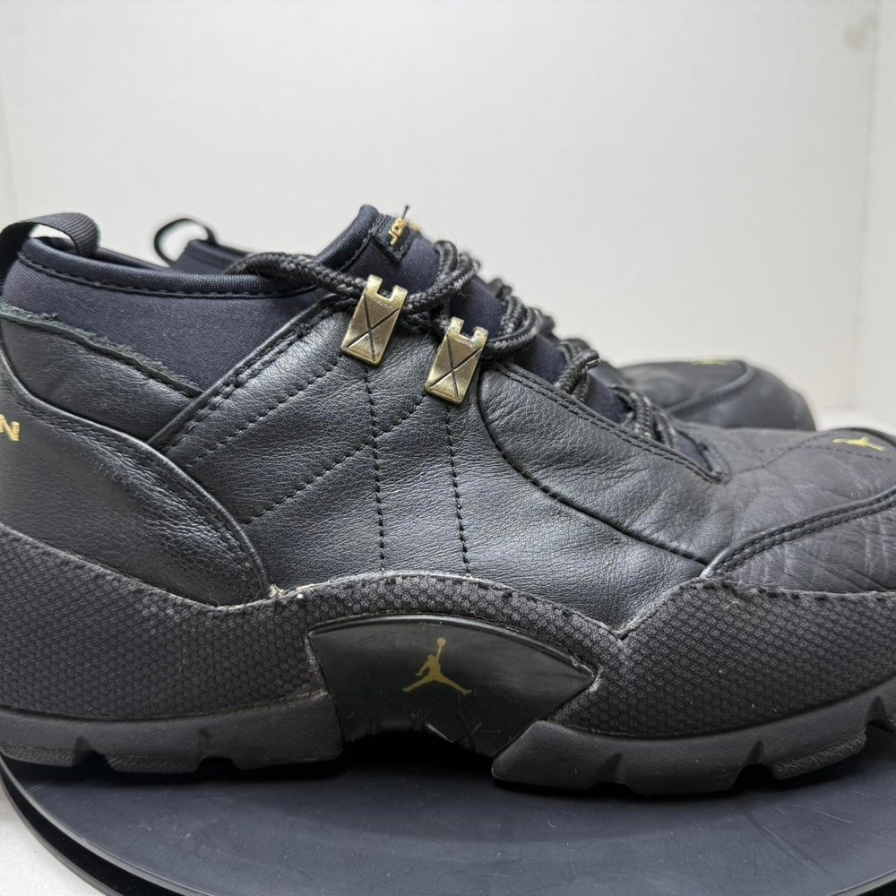 Jordan Expedition Black Gold Dust Leather Sneakers 136049-072 Mens 10 - Picture 3 of 7